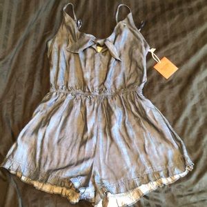 Denim romper